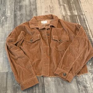 American Eagle Outfitters Tan Corduroy Jacket